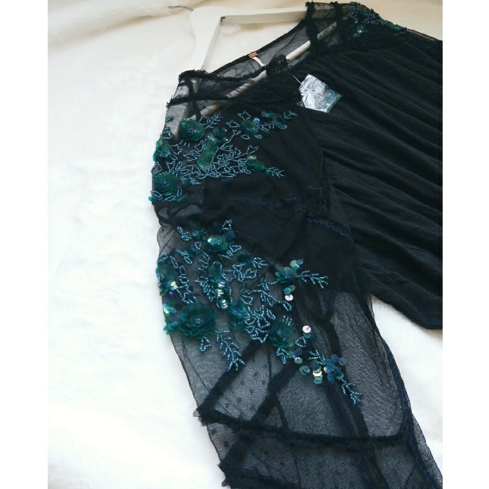 B Free people beaded batwing top
